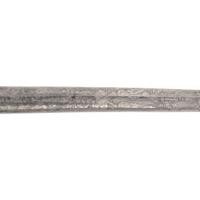 Germanic Chevaulegers Style Saber with Scabbard Inscribed to 1st Lt. O.P. Furgason 27th Indiana Infantry
