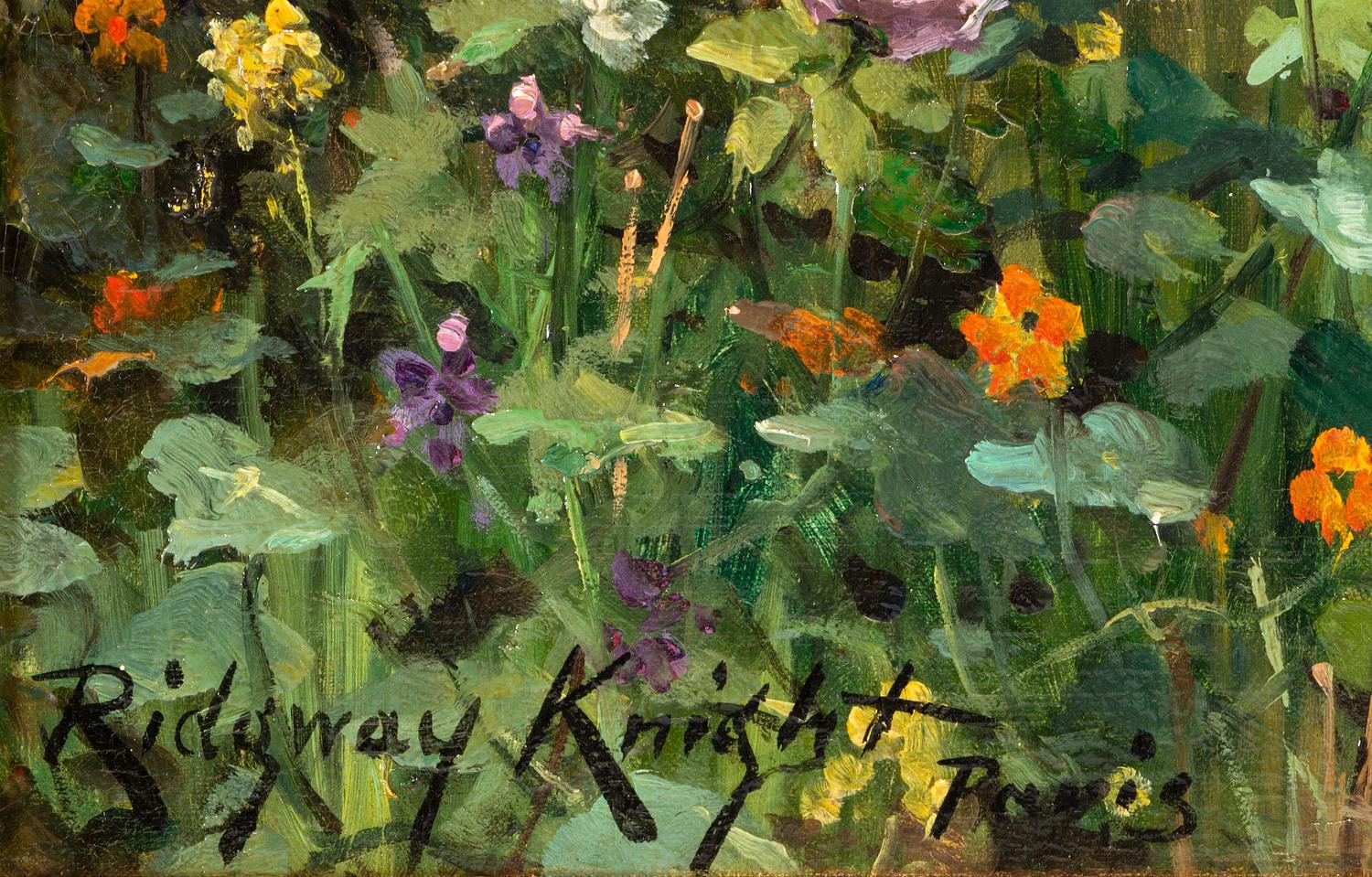 Among the Flowers, Rolleboise (Girl with Rake) , 1904