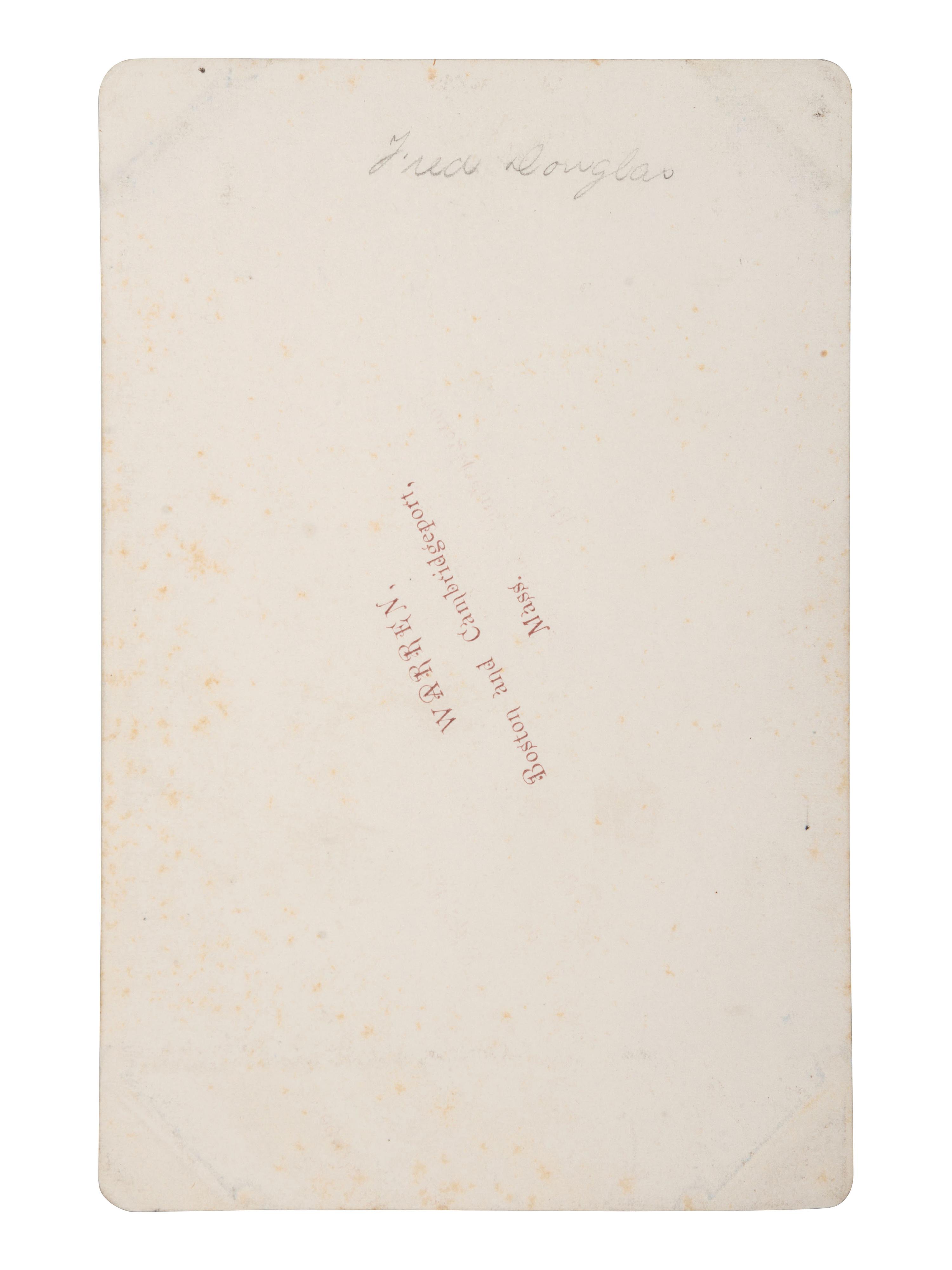 [DOUGLASS, Frederick (1818-1895)]. WARREN, George Kendall (1824-1884), photographer. Cabinet card of Frederick Douglass.