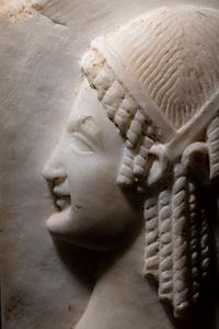 A Neoclassical Marble Relief Fragment with Janus