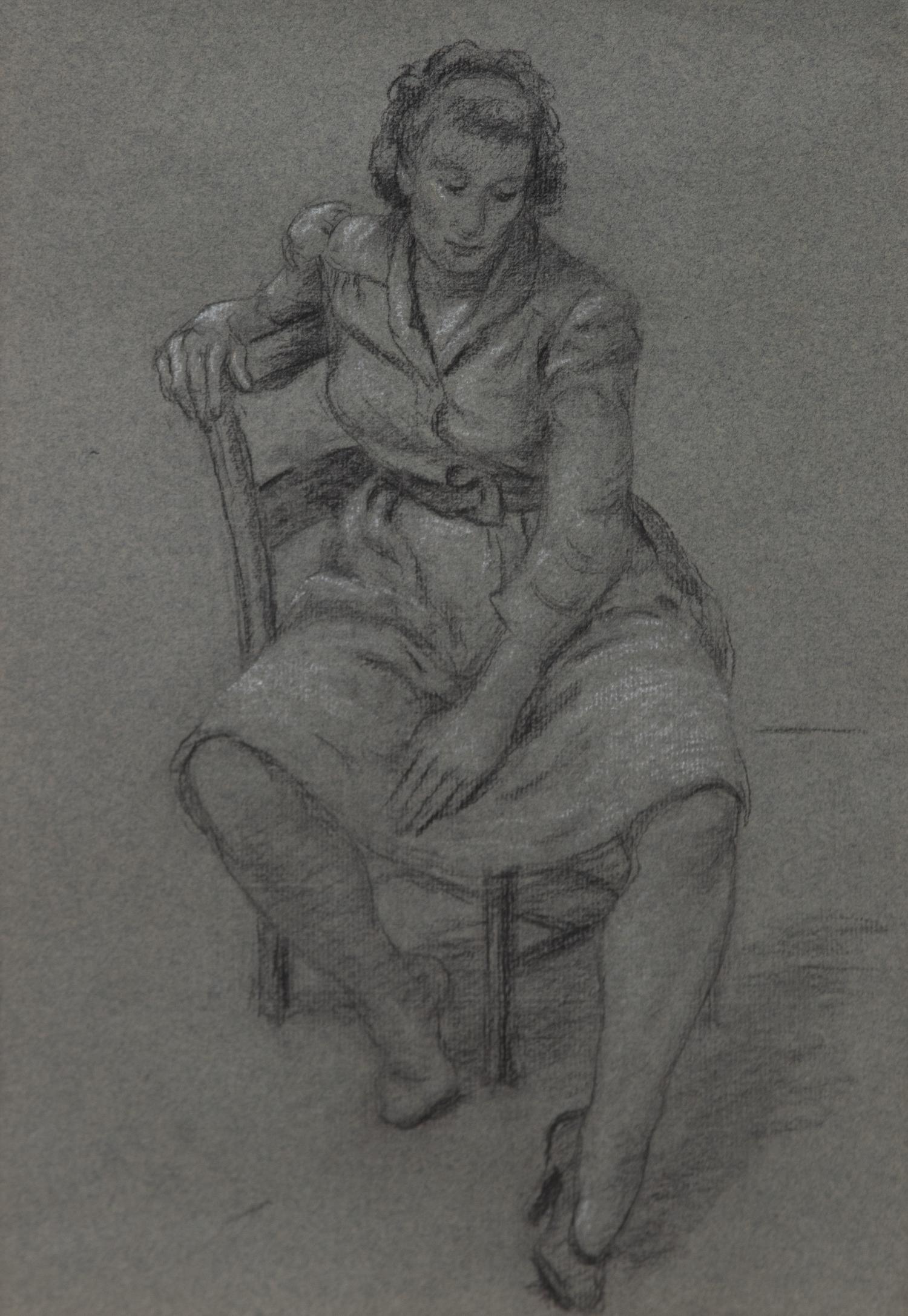 Katherine Schmidt, (American, 1898-1978) — Woman Seated on a Chair