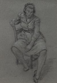 Katherine Schmidt, (American, 1898-1978) — Woman Seated on a Chair