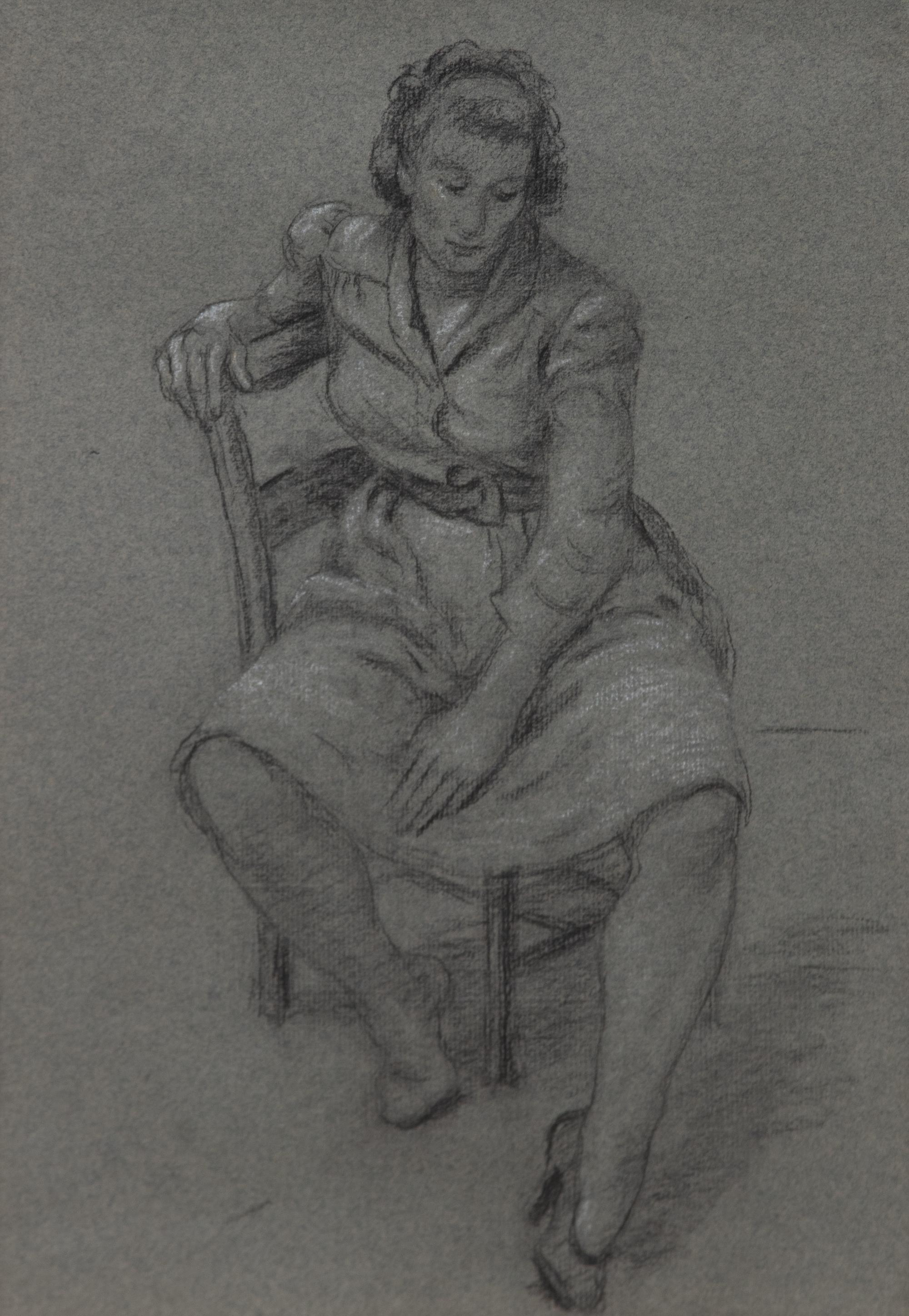 Katherine Schmidt, (American, 1898-1978) — Woman Seated on a Chair