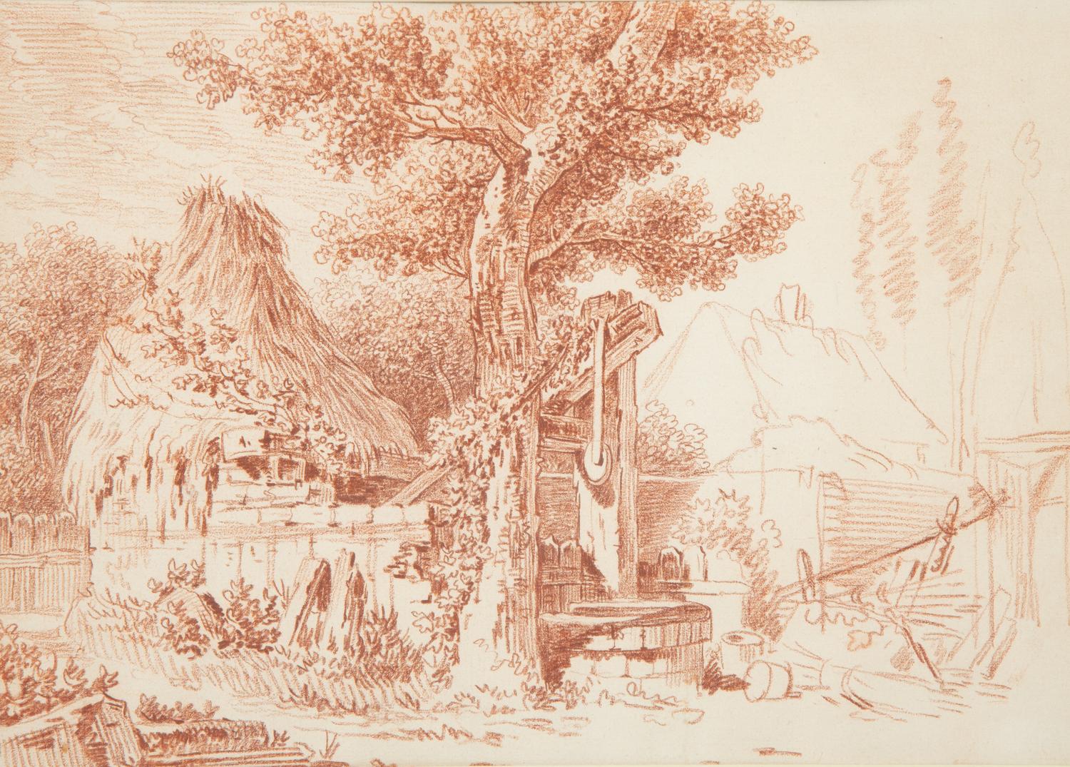 Study of Cottage and Tree