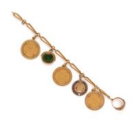 YELLOW GOLD CHARM BRACELET