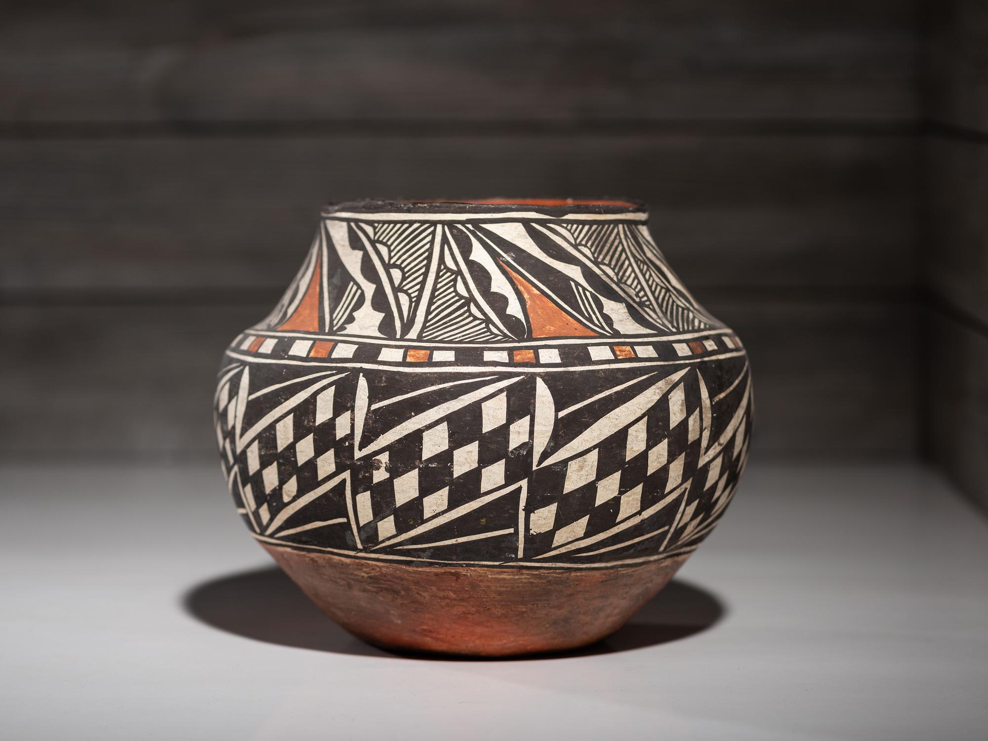 Acoma Polychrome Pottery Jar