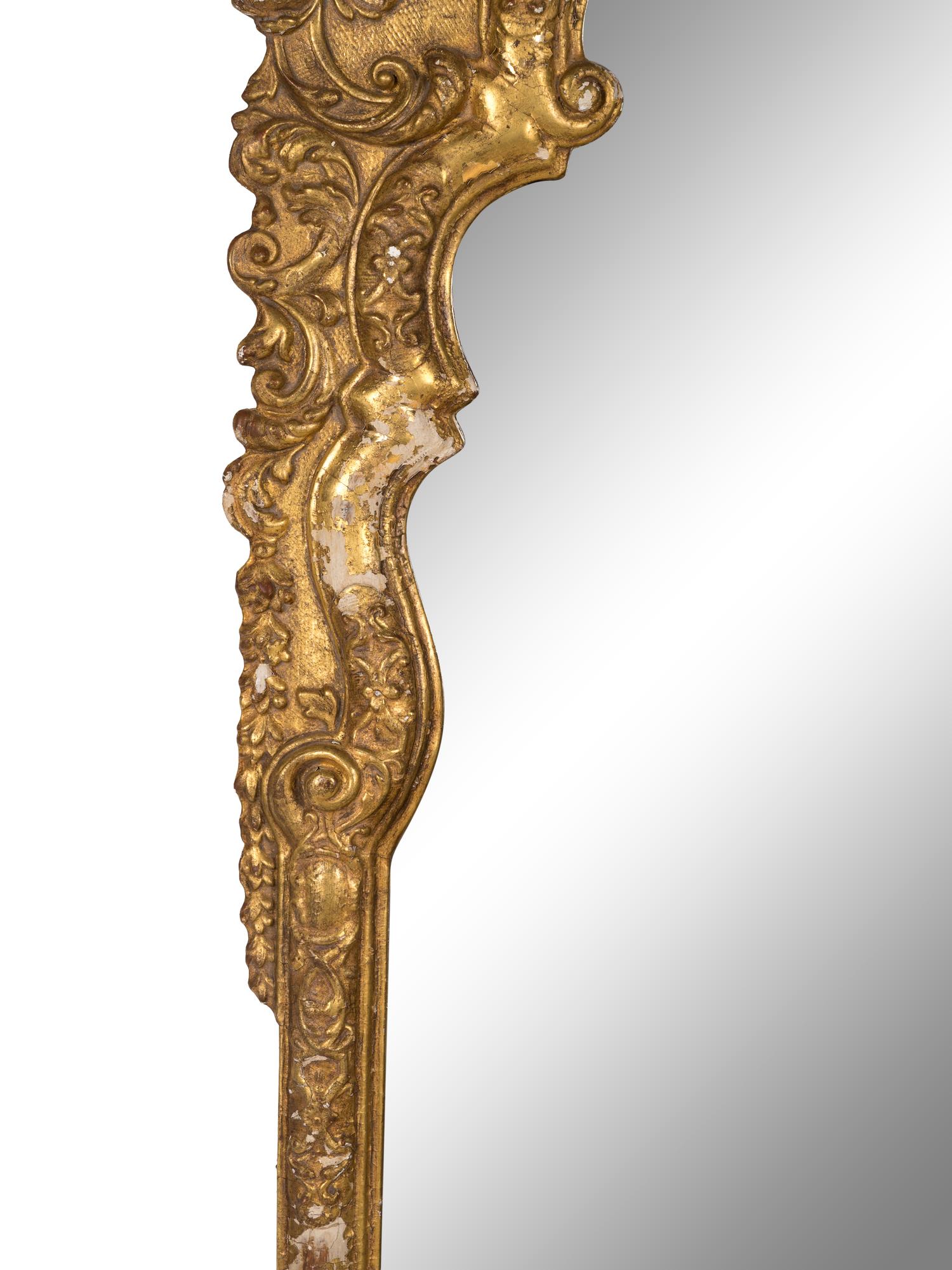 A George III Carved Giltwood Pier Mirror