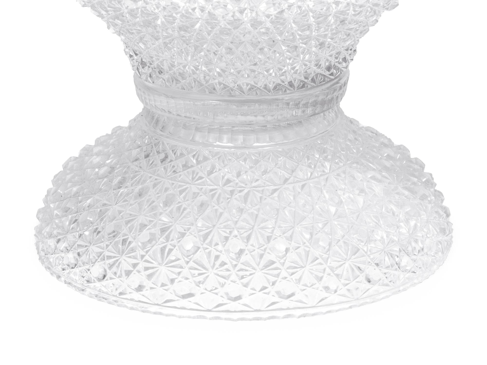 APPROVED FOR DONATION - A Monumental Austrian Cut Glass Vase