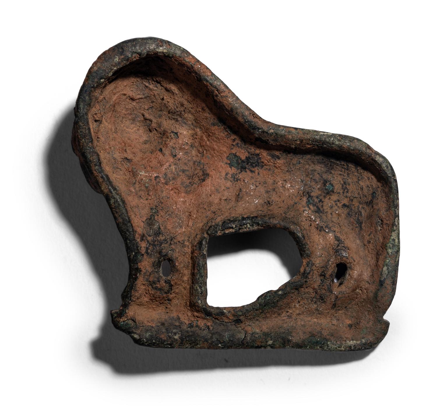 A Roman Bronze Lion Applique