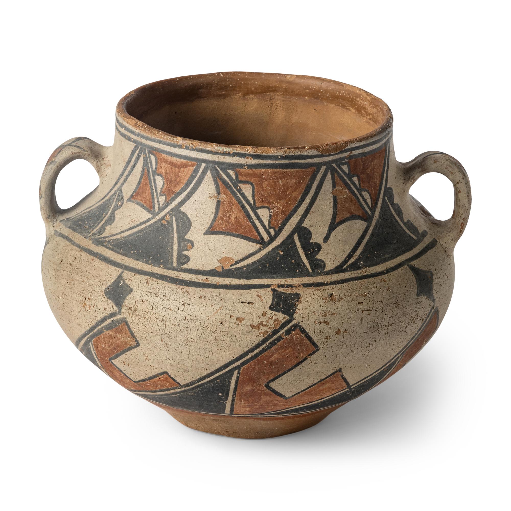 San Ildefonso Polychrome Pottery Jar