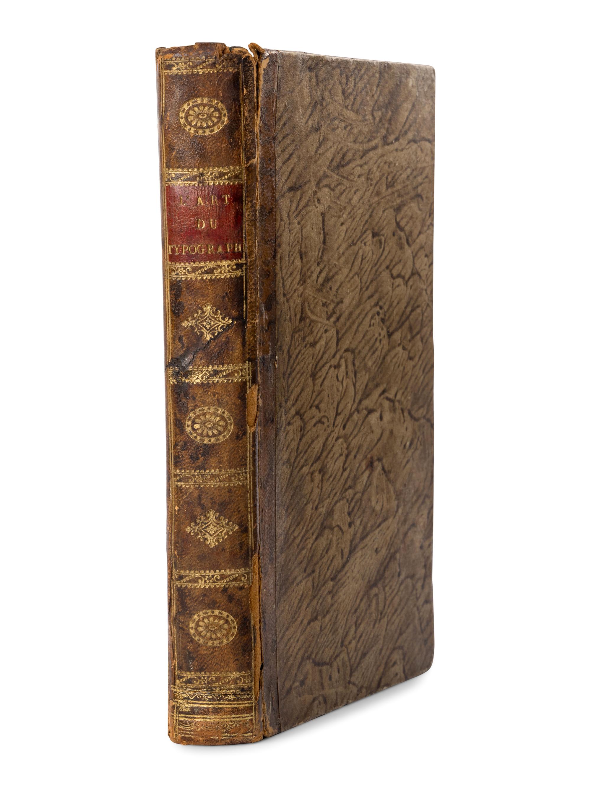 [PRINTING HISTORY]. VINÇARD, B. L’Art du Typographe, Ouvrage utile à MM. les Hommes de Lettres, Bibliographes, et Typographes ... Paris: Chez Vinçard, 1806.