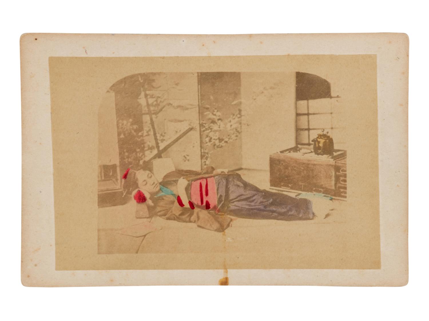 Four Japanese Hand Tinted Photographs