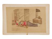 Four Japanese Hand Tinted Photographs