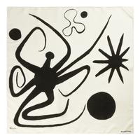 Alexander Calder “La Mer” Printed Silk Scarf for Ascher Ltd.