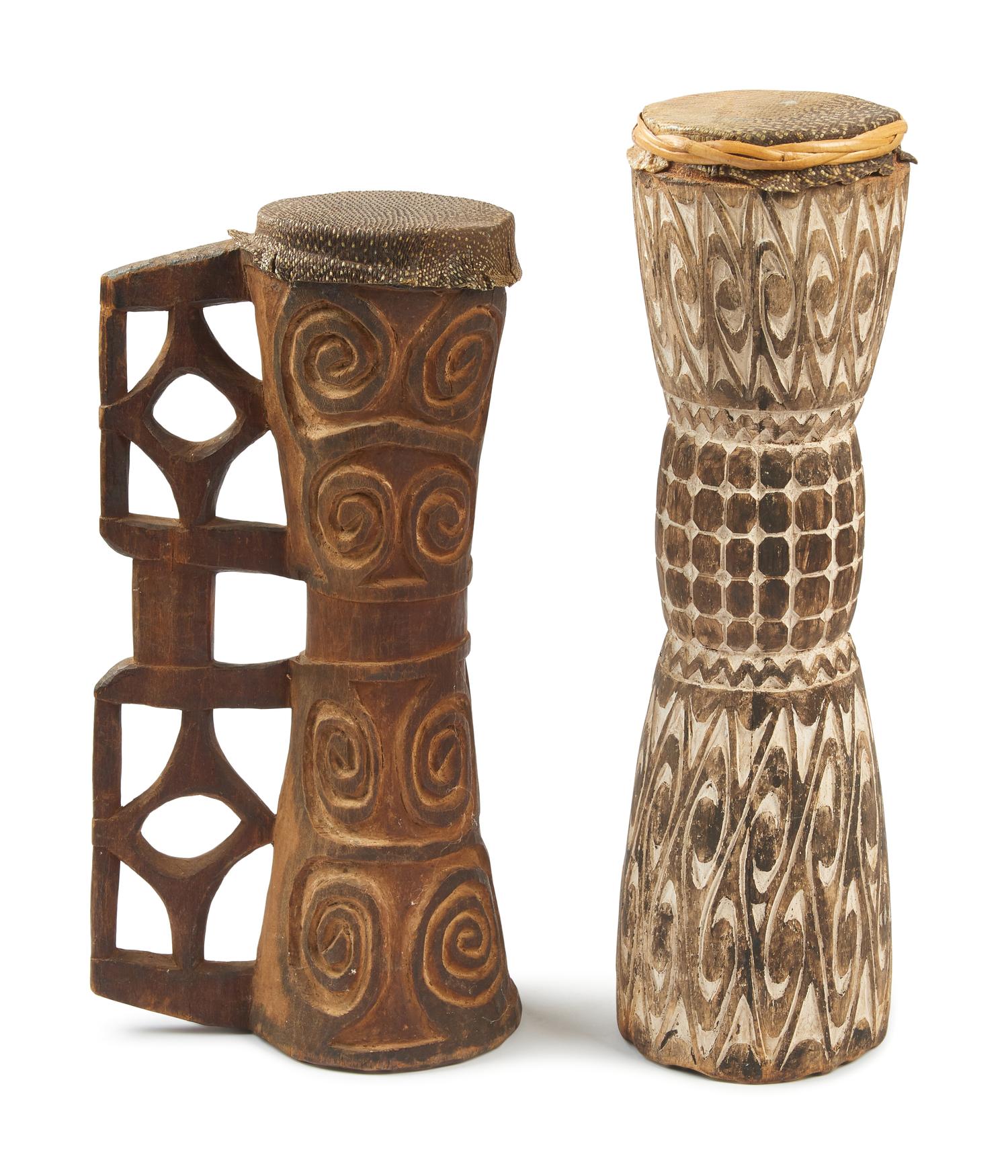 Two Asmat Drums