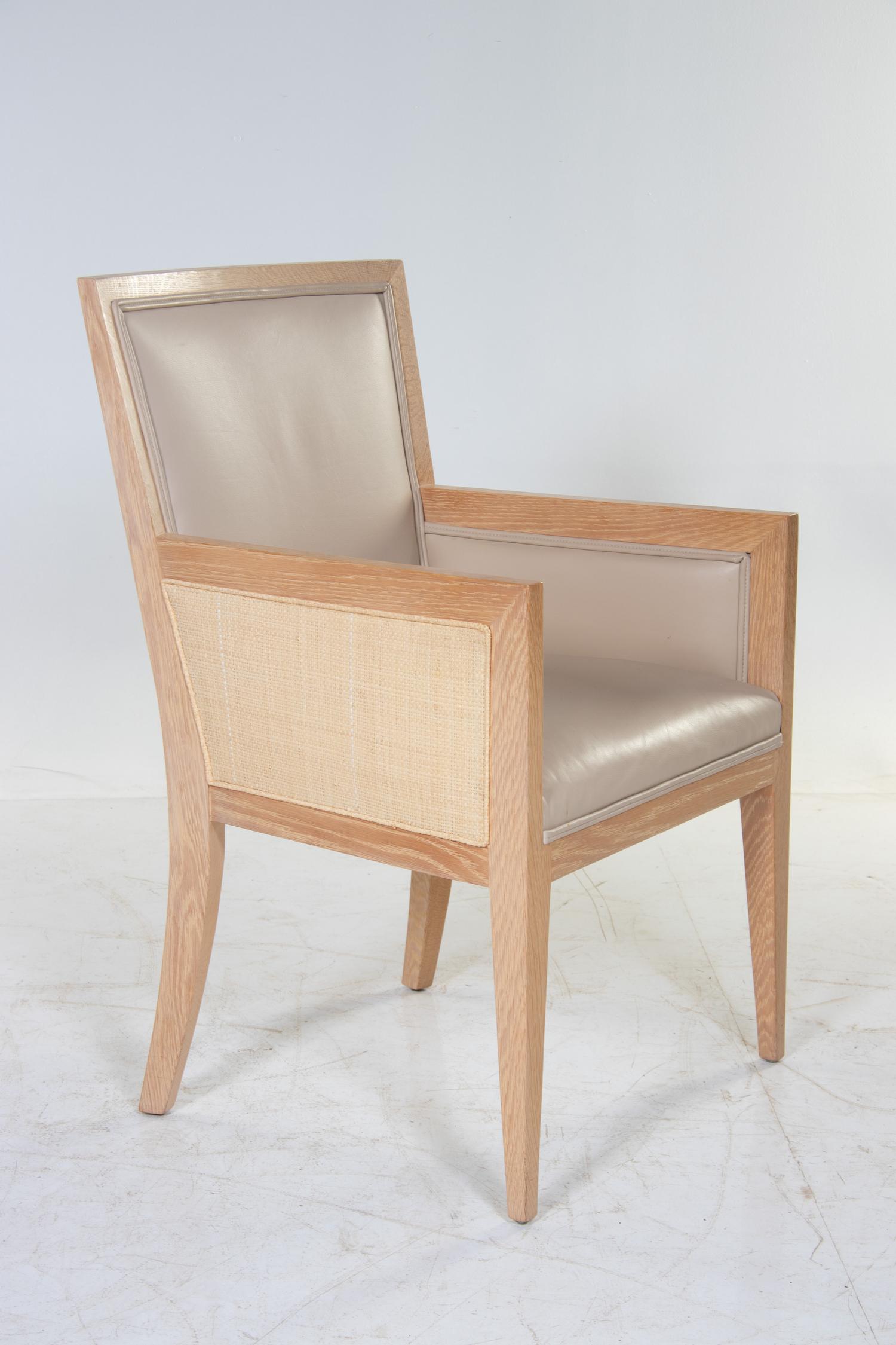 Set of Ten Custom Dining Chairs Mattaliano, USA
