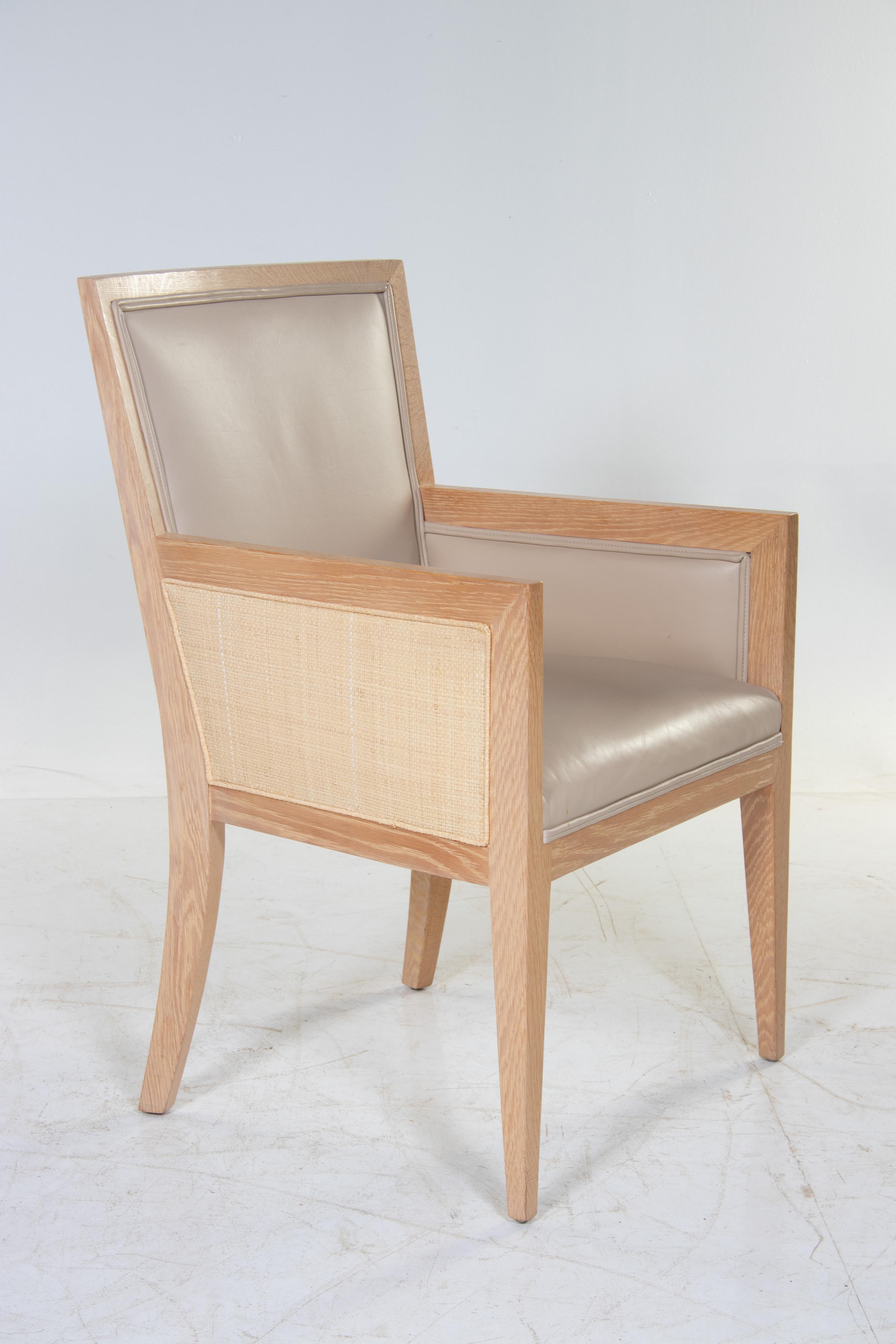 Set of Ten Custom Dining Chairs Mattaliano, USA