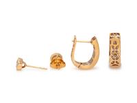 COLLECTION OF YELLOW GOLD AND DIAMOND EARRINGS