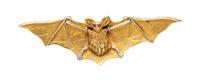 An Art Nouveau Yellow Gold, Platinum and Ruby Bat Brooch, 5.60 dwts.