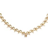 YELLOW GOLD AND DIAMOND NECKLACE