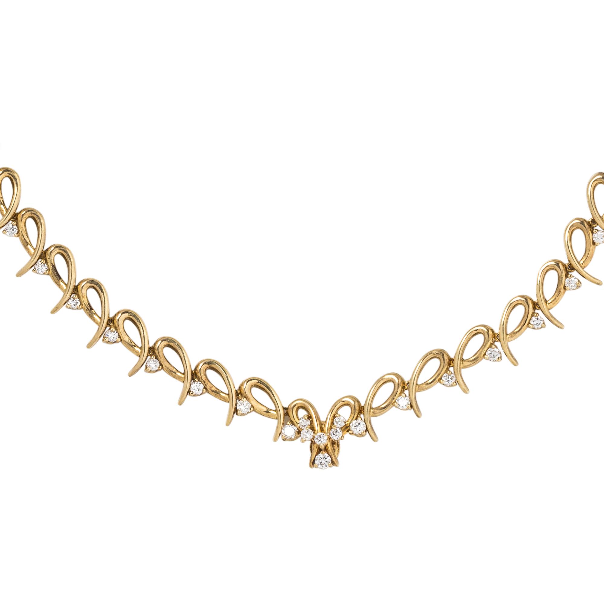 YELLOW GOLD AND DIAMOND NECKLACE