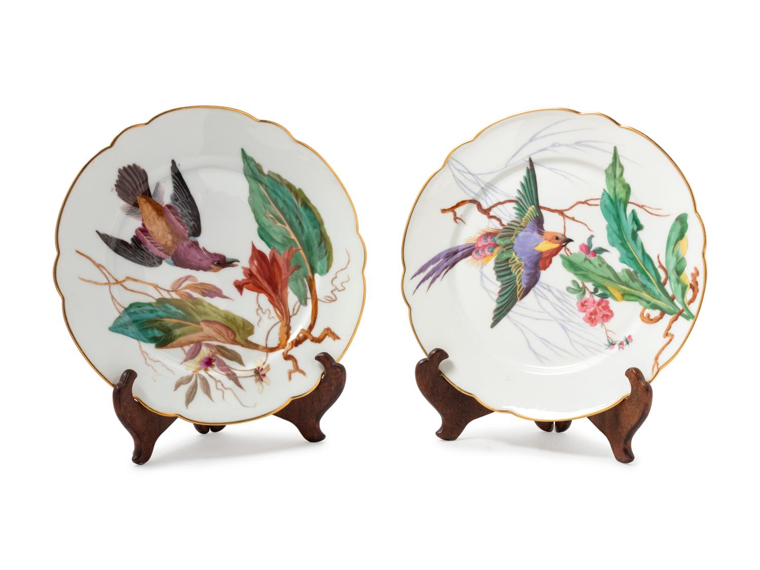 A Pair of Paris Porcelain Plates