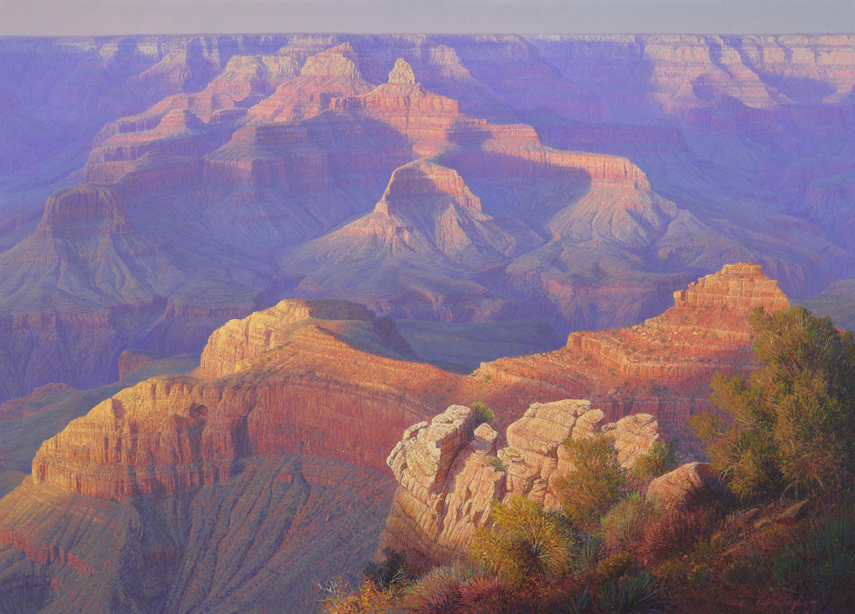 Curt Walters (American, b. 1950) — October Sunset at Mather Point , 1981