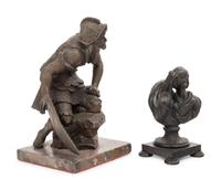 Two Continental Metal Figures