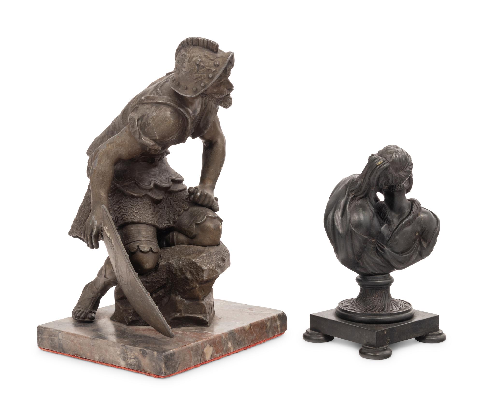Two Continental Metal Figures
