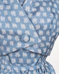 Balenciaga Printed Day Dress and Jacket, 1950-60s