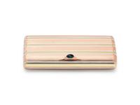 A Russian Vari-Color Gold and Enamel Cigarette Case