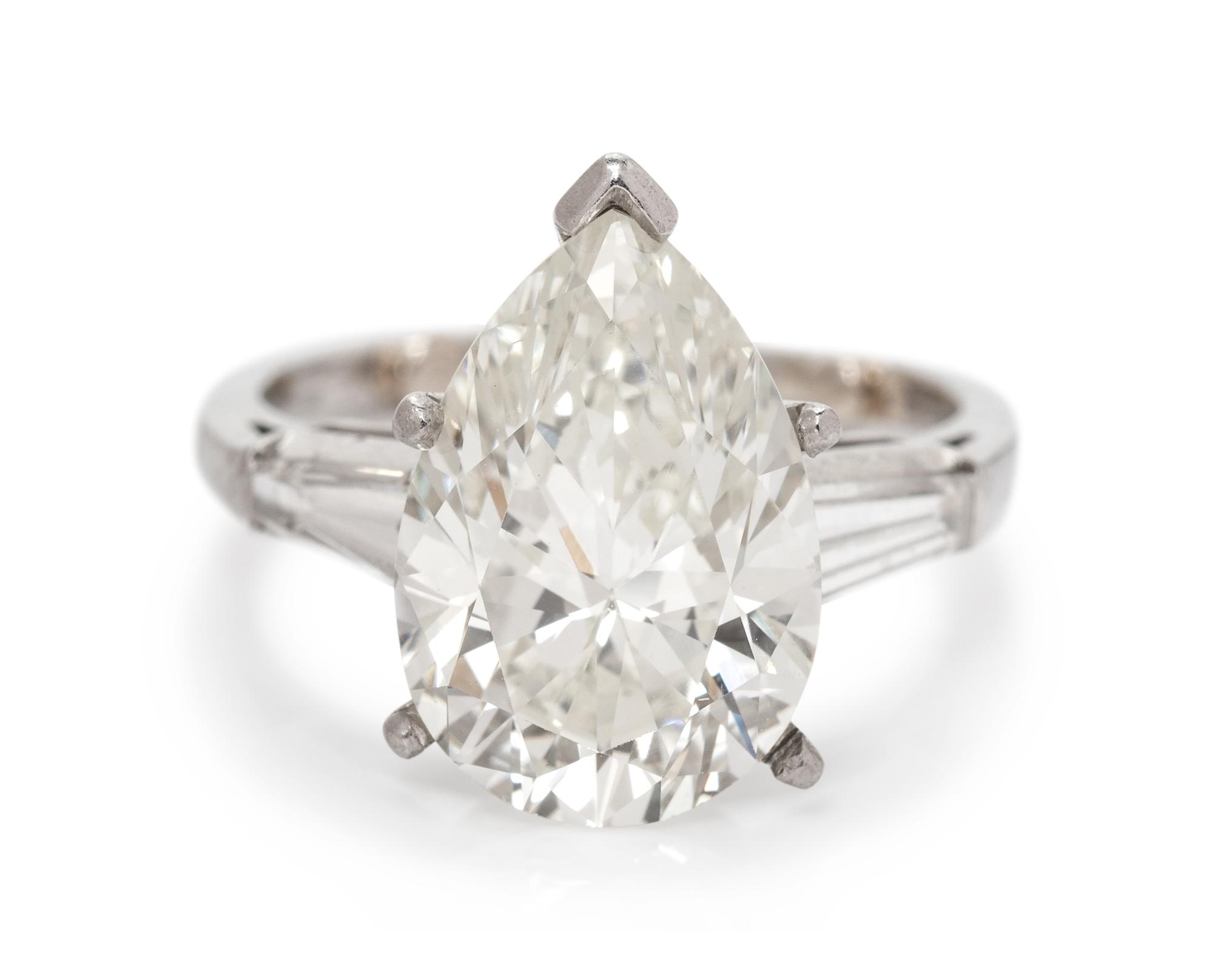 A Platinum and Diamond Ring,