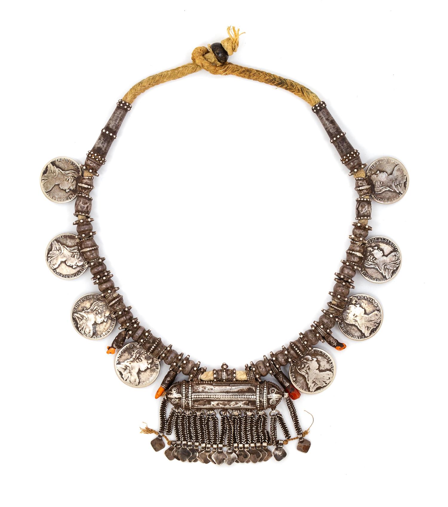 A Silver Amulet Necklace