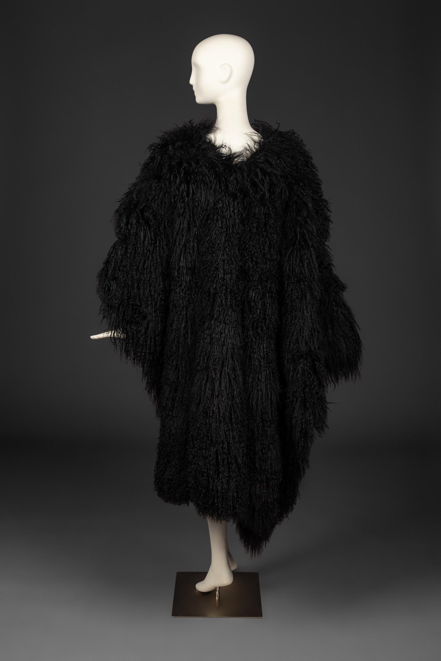 Ann Demeulemeester Tibetan Lamb Poncho