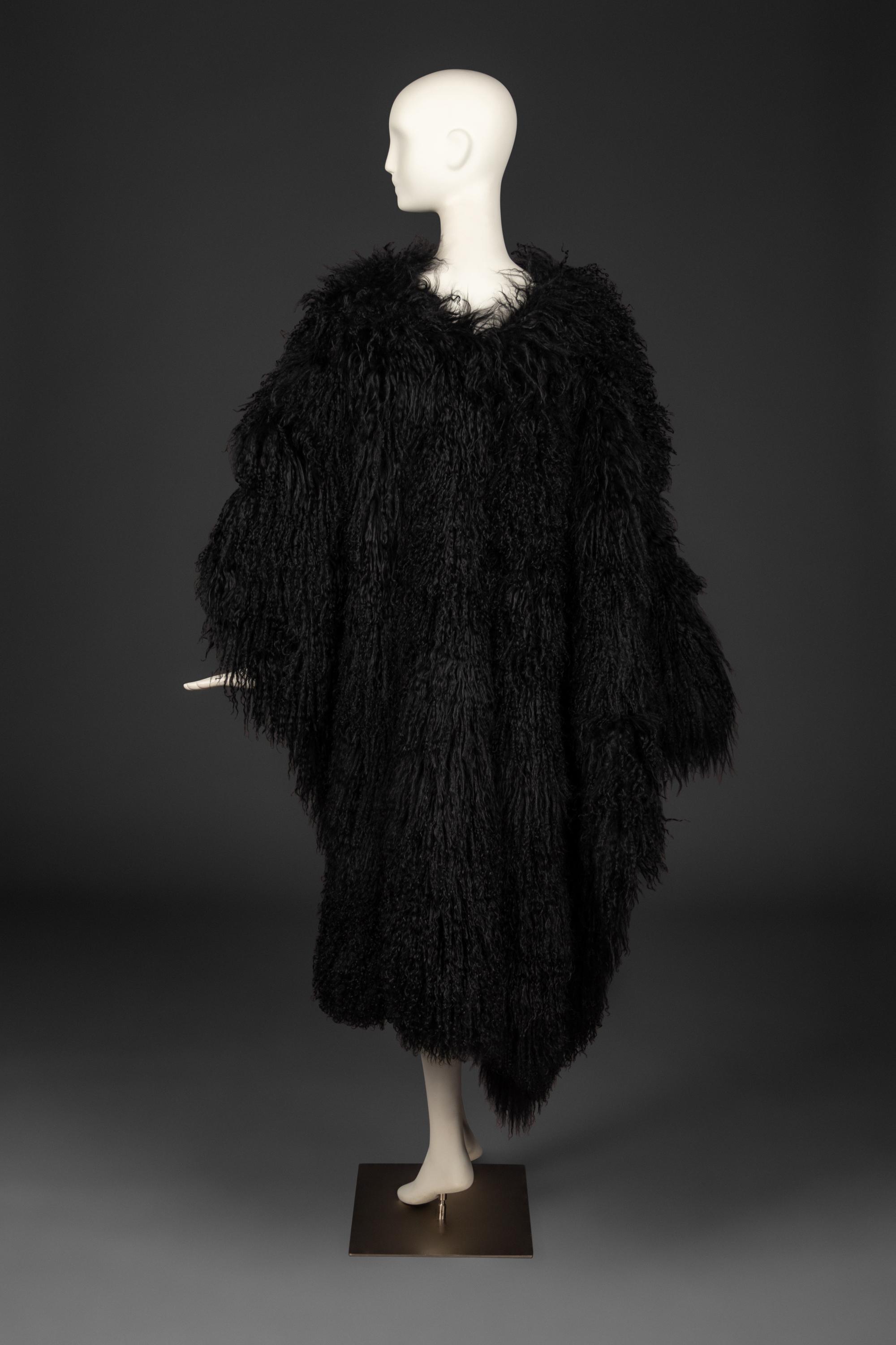 Ann Demeulemeester Tibetan Lamb Poncho