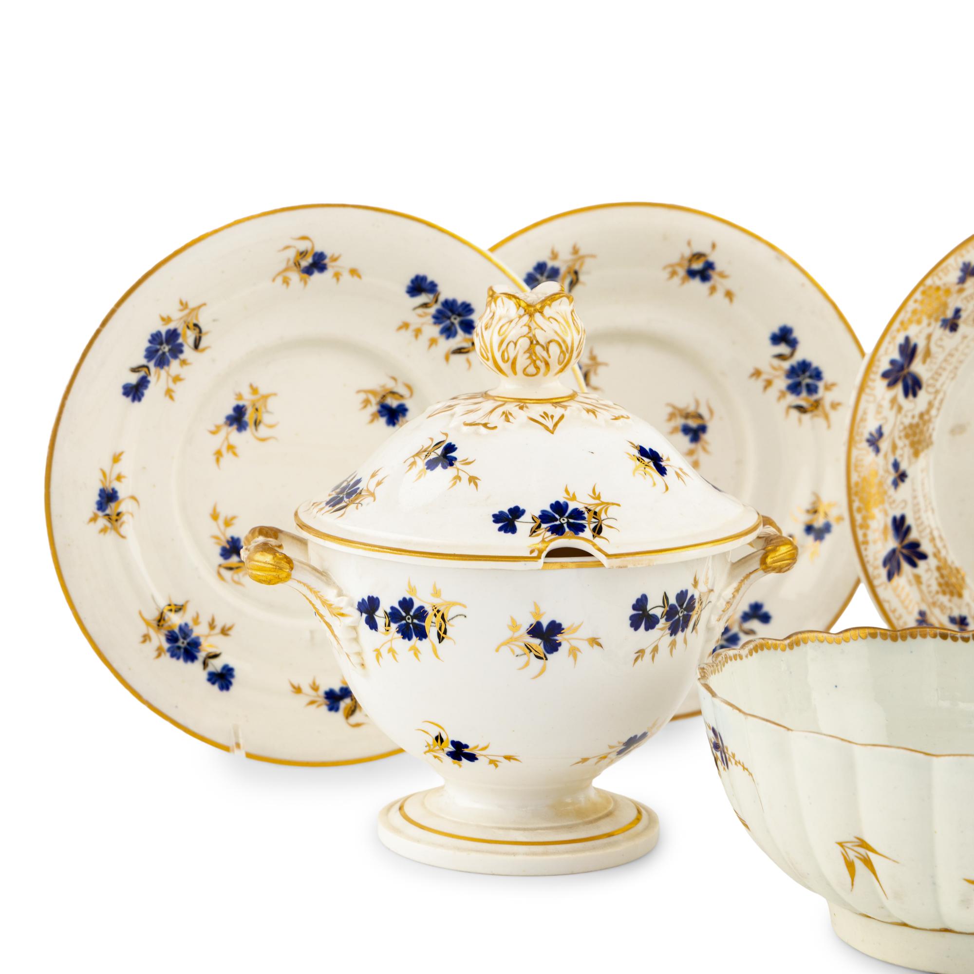 A Group of English Porcelain Table Articles