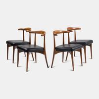 Set of Four Dining Chairs, c. 1960 Nemschoff, USA