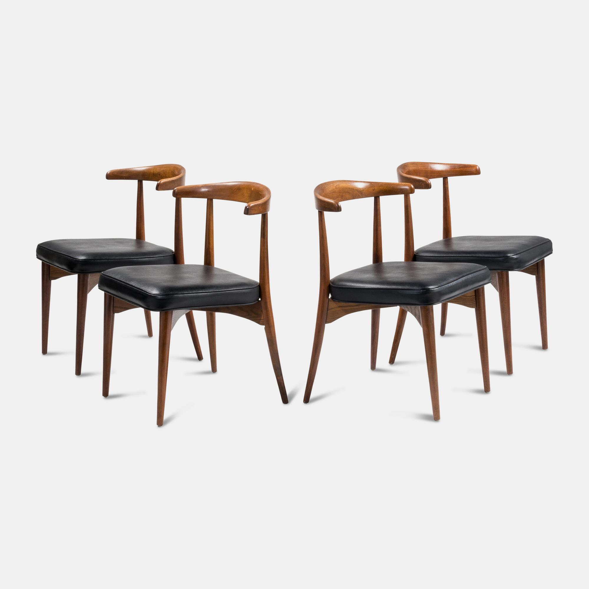 Set of Four Dining Chairs, c. 1960 Nemschoff, USA