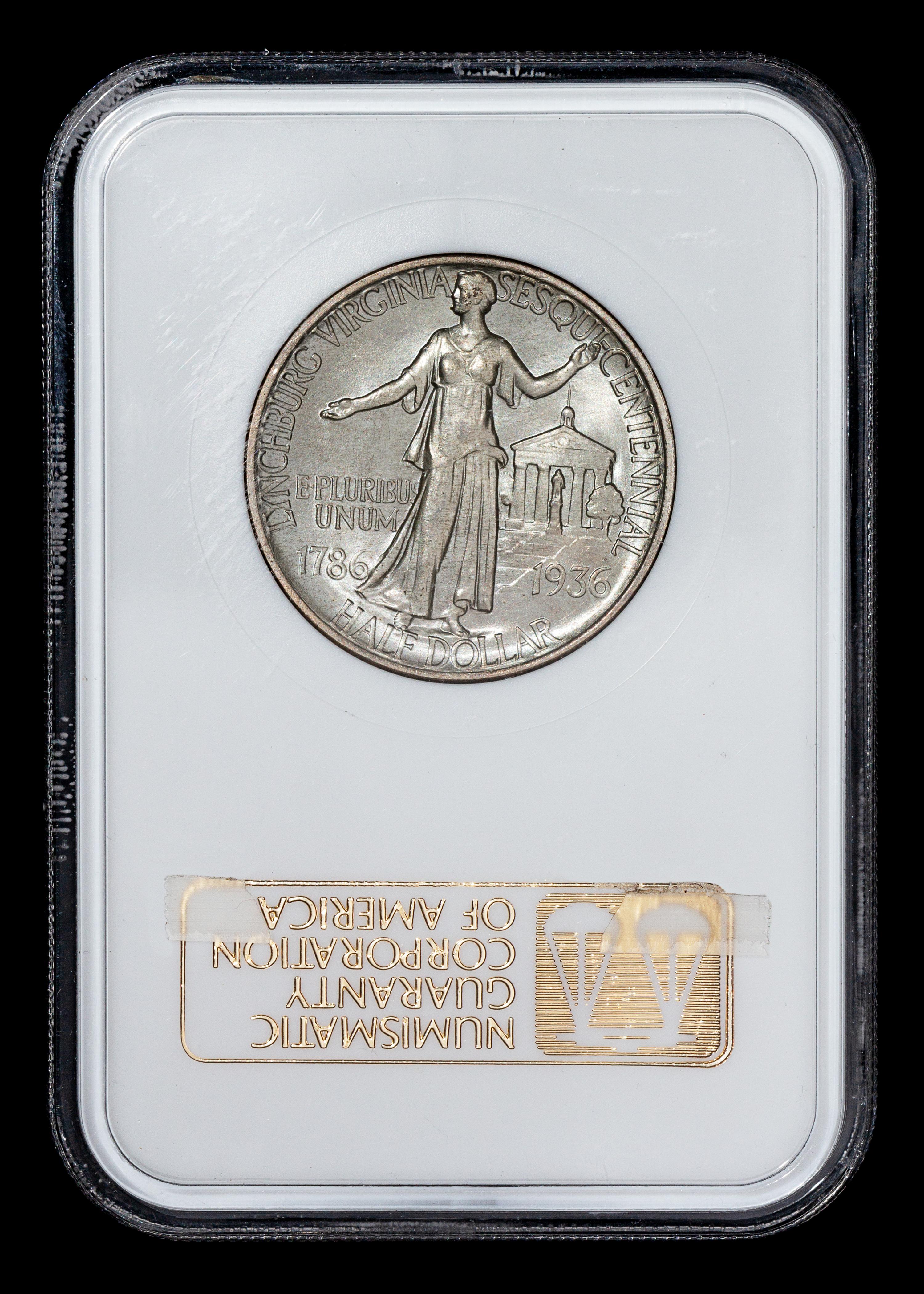 A United States 1936 Lynchburg Commemorative 50c Coin
