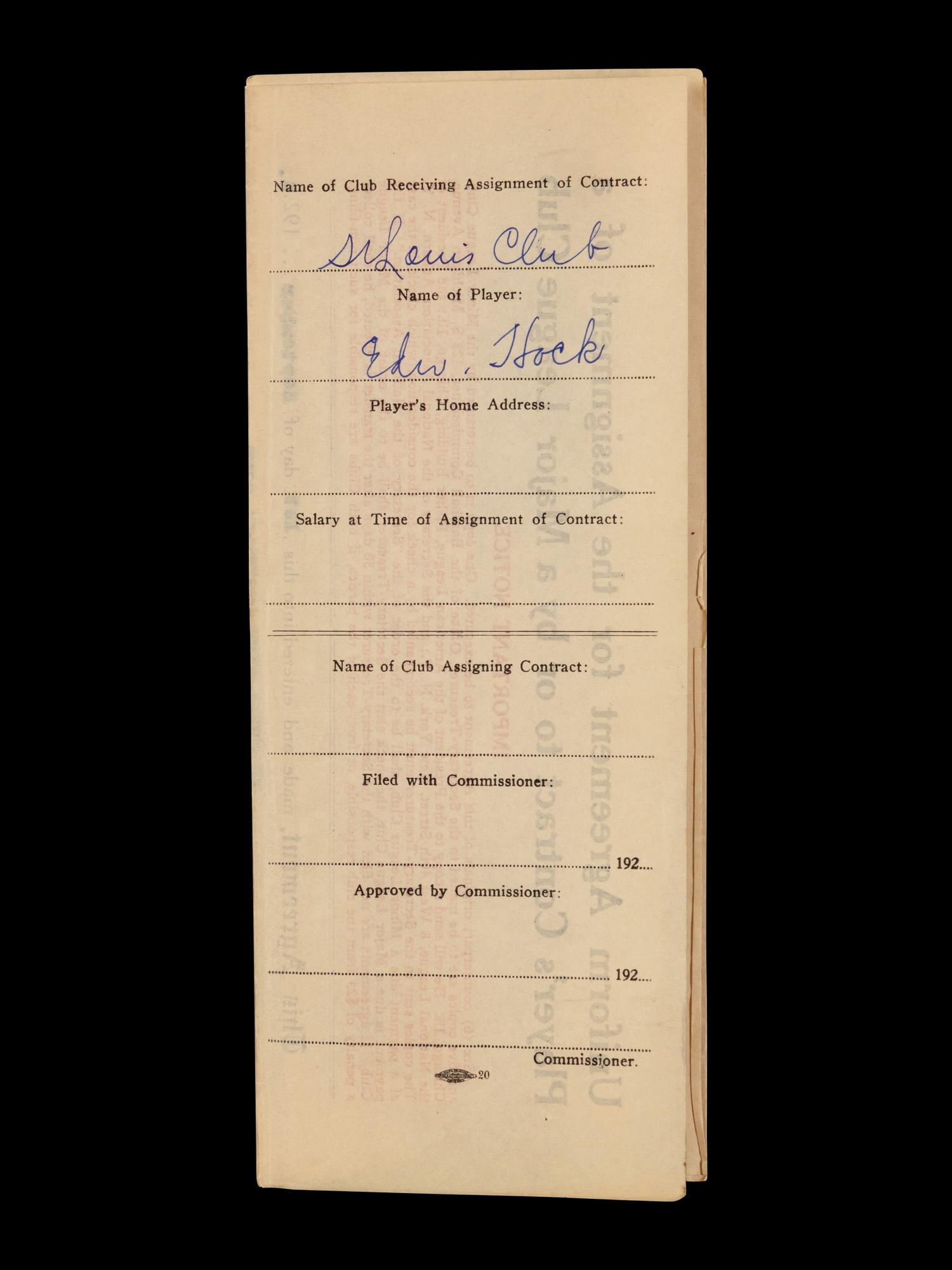 A Group of 15 1920s-30s St. Louis Cardinals Contract Agreements All Signed by Branch Rickey