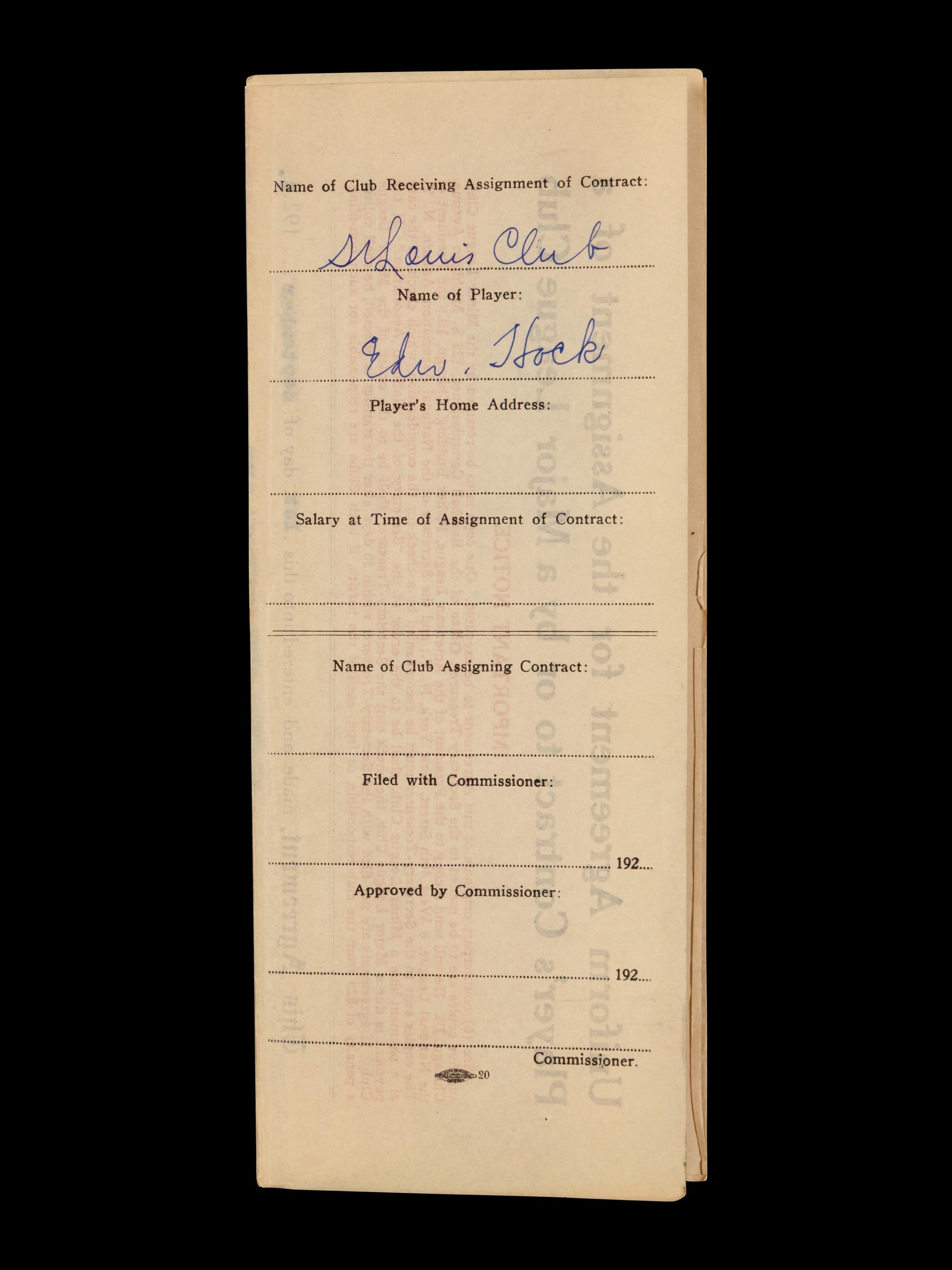 A Group of 15 1920s-30s St. Louis Cardinals Contract Agreements All Signed by Branch Rickey