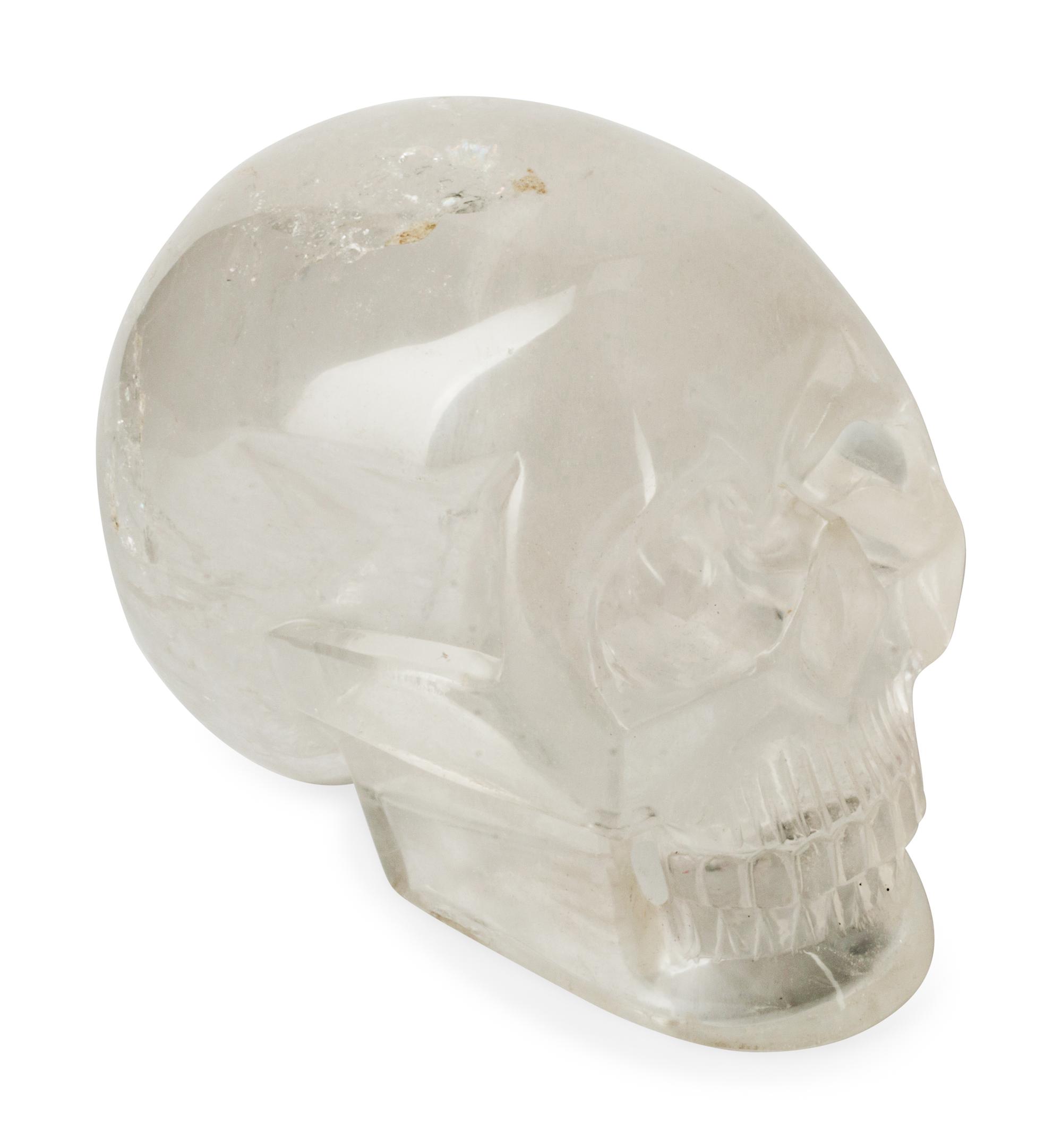 A Rock Crystal Model of a Skull