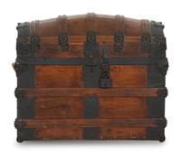 A Continental Metal-Mounted Pine Trunk