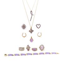 A Collection of 14 Karat Gold Jewelry, 31.60 dwts.