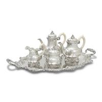 An Italian Silver Five-Piece Tea and Coffee Service