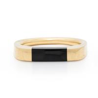 Alan Revere, Black Jade and Yellow Gold Ring