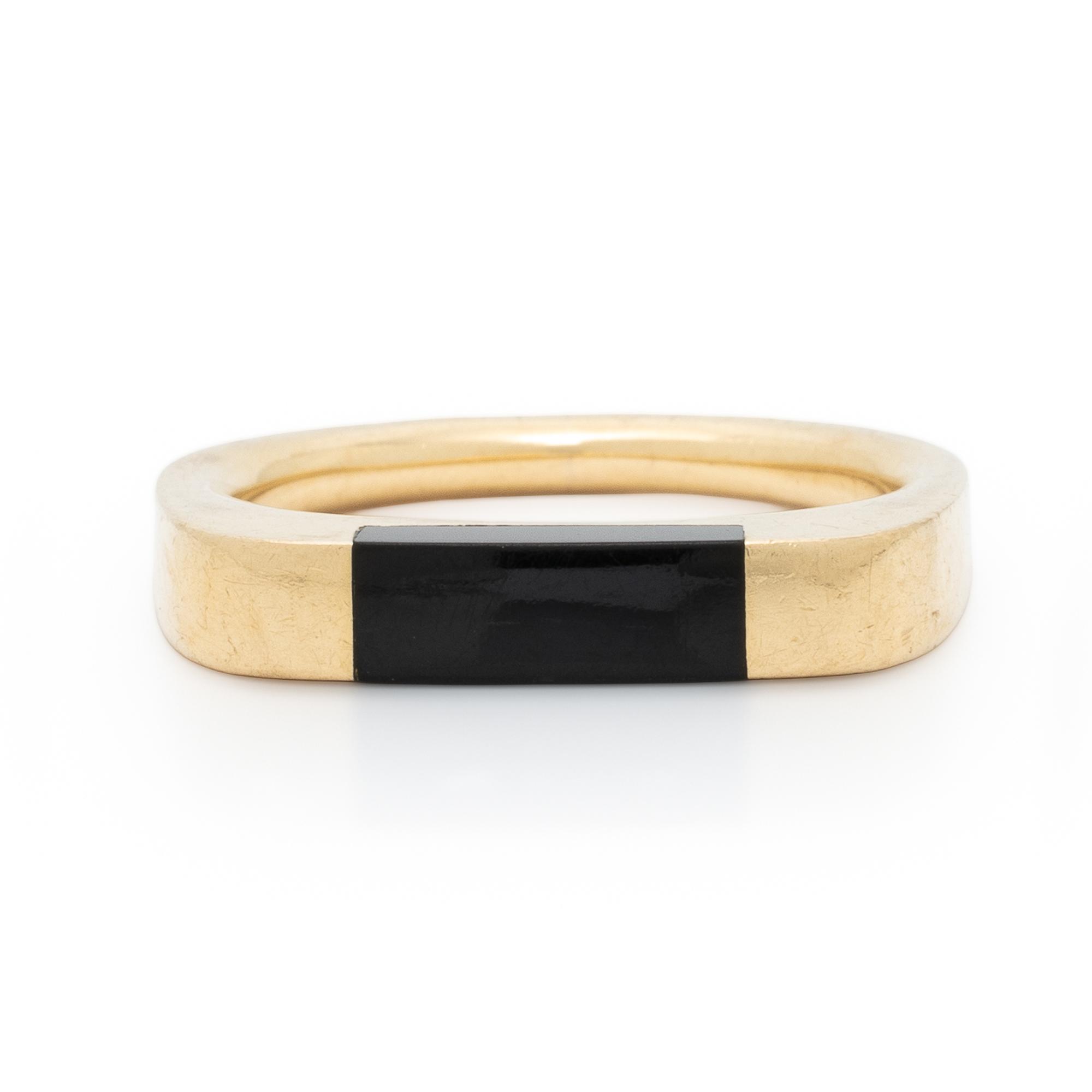 Alan Revere, Black Jade and Yellow Gold Ring