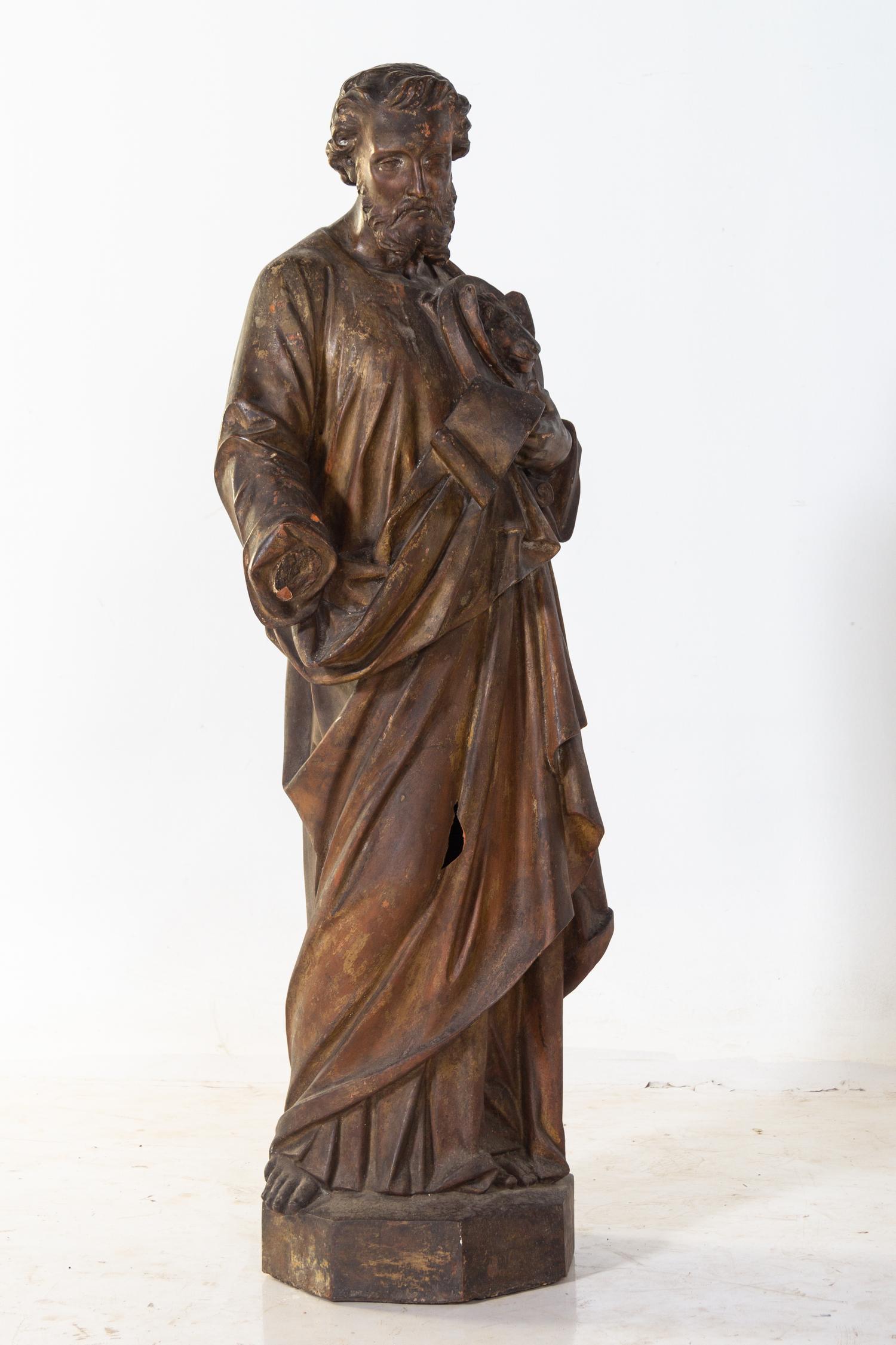 An Italian Terra Cotta Figure of Saint Francis
