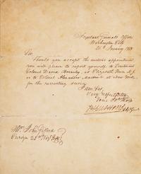 [Presidential] Monroe, James. Partially-Printed Document, signed