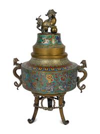 A Japanese Cloisonné Censer